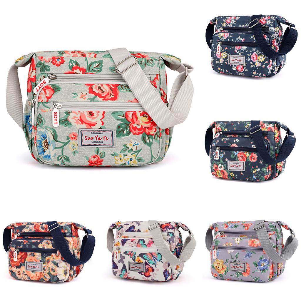 Women's Messenger Bag Travel Handbag Multi Pocket Portable Large Capacity Bag