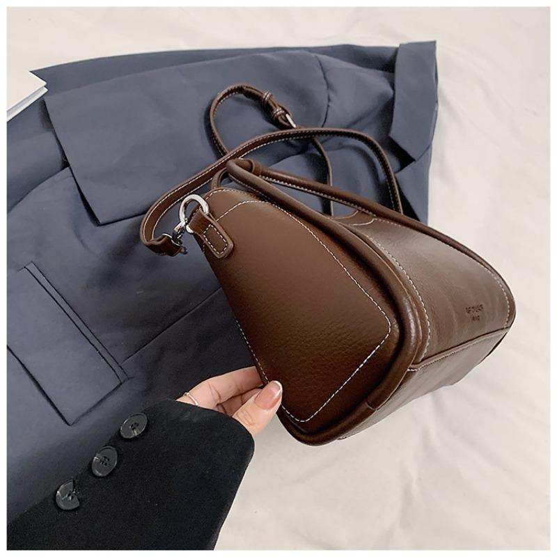 Nová dámská retro podzimní a zimní čtvercová taška z PU, neformální kabelka s horním uchem, každodenní taška s velkou kapacitou, multifunkční crossbody taška