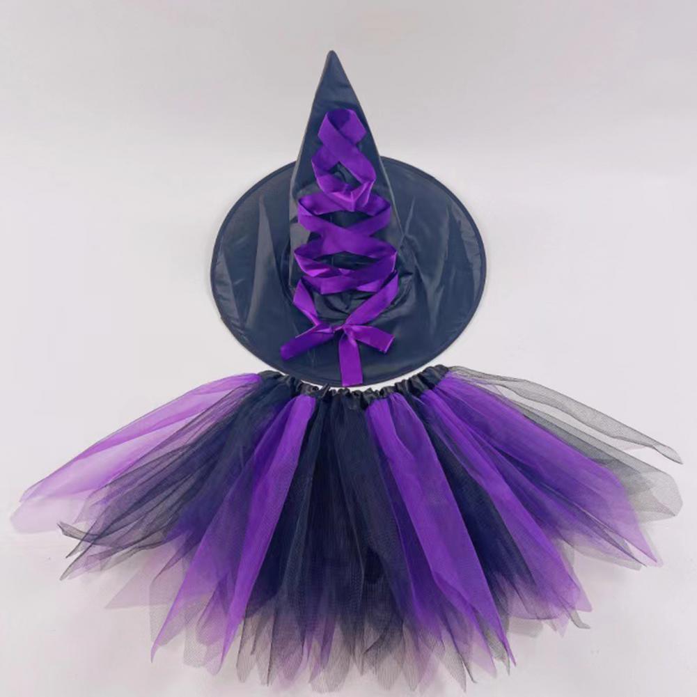 Colorful Skirt Hat Set Chiffon Skirts Hat Set for Adults Kids Gauze Tulle Ballet Skirt with Pleated Fluffy Ruffles for Women