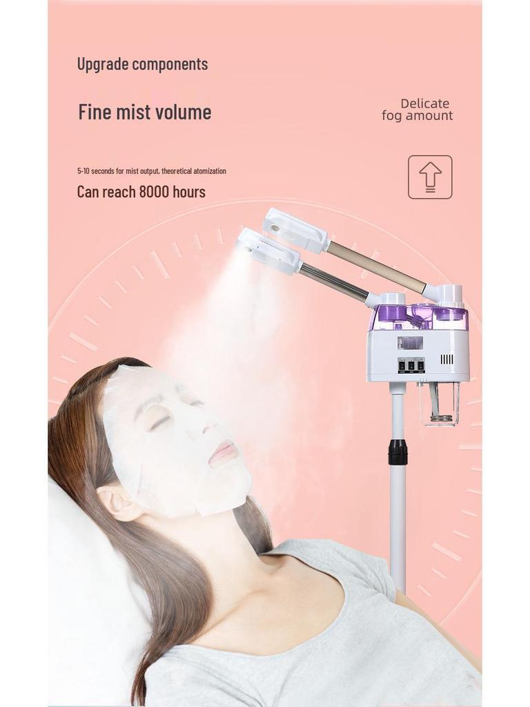 Dual-Pipe Hot & Cold Facial Steamer Hydrating Beauty Instrument