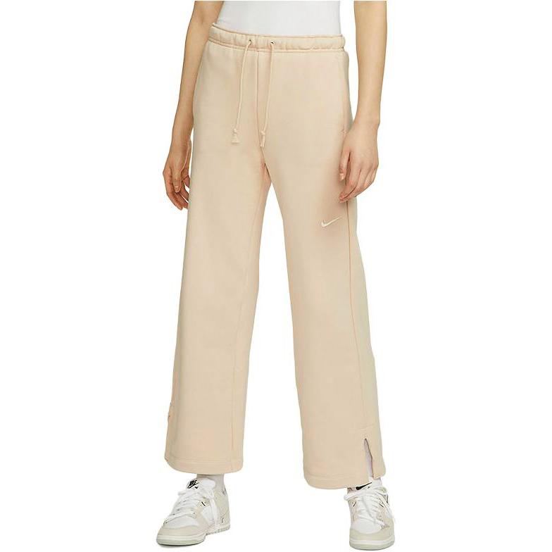 New Nike Knitted Sweatpants Women's Dune White FZ4339-126