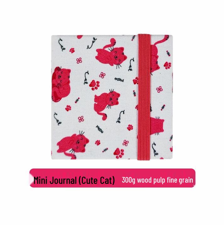 Zun Jue Portable 100% Cotton Watercolor Accordion Journal, 300g Fine Grain Fabric Book for Art Students