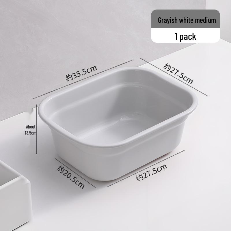 Large Rectangular Plastic Washbasin for Laundry, Vegetables, and Baby Care