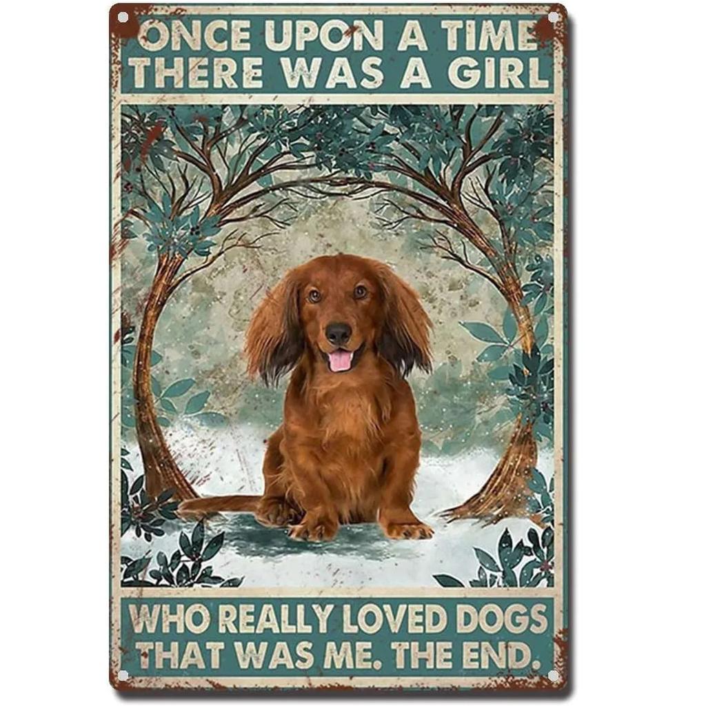 Metal Tin Signs Plaque A Girl Loved Cat Wall Decoration Vintage Iron Painting Art Posters for Man Cave Home Cafe Garden Club