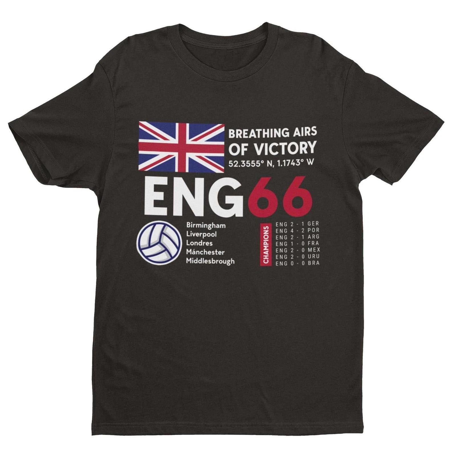 ENGLAND 1966 Football World Cup Victory T Shirt ENG66 Football Lions Champions 2XL