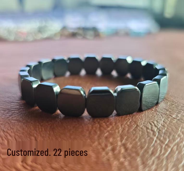 

Бразильский черный гематитовый браслет для магнитотерапии для мужского здоровья и подарки для пар