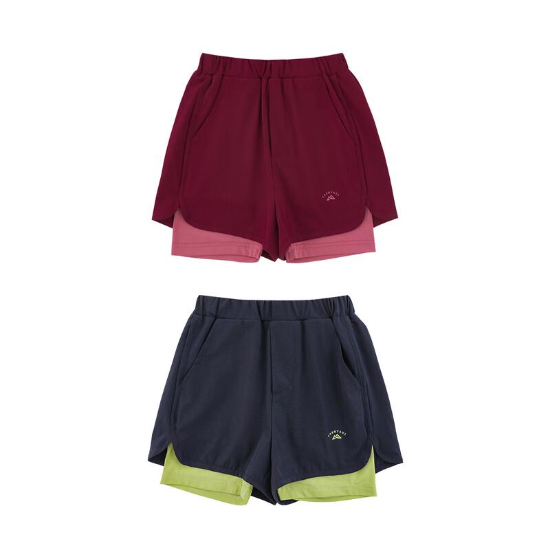 Kids' Girls' Fake Two-Piece Anti-Chafe Breathable Shorts