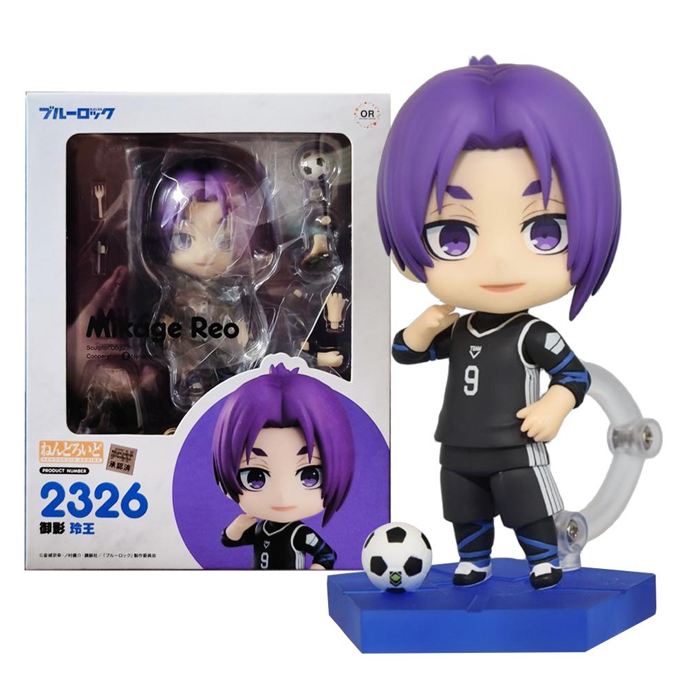 10cm BLUE LOCK Anime Figure Mikage Reo Q Version Action Figure Statue Chigiri Hyoma Collection Ornaments Model DOLL Gift Toys