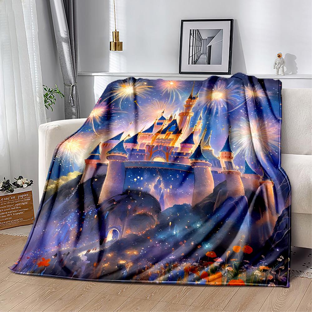 Castle In The Stars Flannel Blanket-Soft and Suitable for Sofas,Beds,Offices,Travel,All Seasons,Great Gift for Holidays and Birthdays.