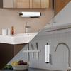 Adhesive Wall Mount Paper Towel Holder Punch-Free Napkin Storage Rack Toilet Paper Holder  Bathroom