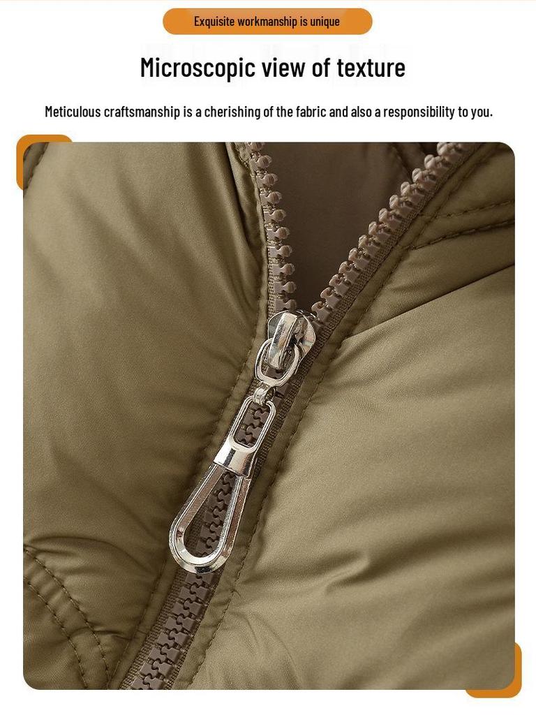 Korean Style Lightweight Down Jacket for Middle-aged Women