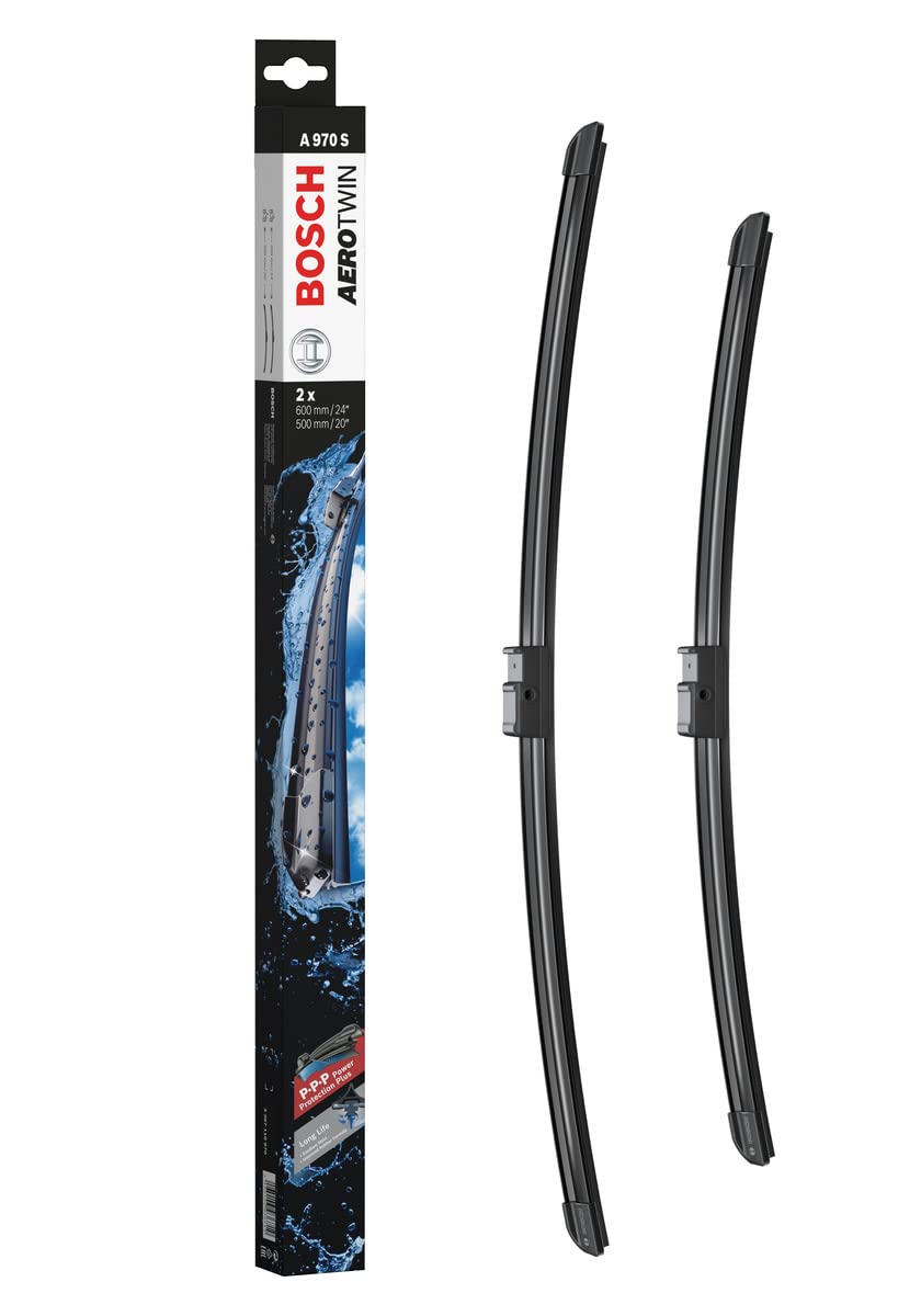 

BOSCH A970S Flat Wiper Blade for Imported Aero Twin Models Cars, Only, 600/500mm