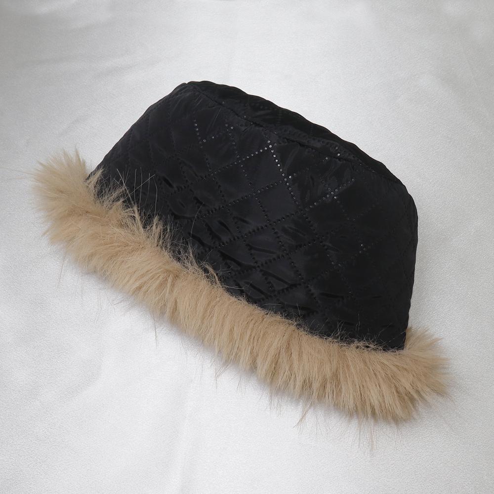 New Winter Outdoor Keep Warm Faux Fox Fur Beanies Hat Women Warm Fluffy Popular Female Round Cap Fashion Faux Raccoon Fur Hats