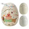 Decorative Ceramic Vessel Eggshell Candle Holder for Scented Candles, Candles Cup Container, Minimalist Art Ornament Home Decor Tabletop Centerpiece