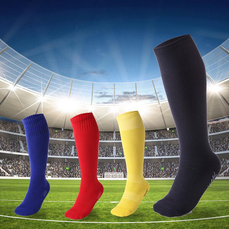 Children's Long Sports Socks: Thick Terry, Breathable, Sweat-Absorbent, Non-Slip, Wear-Resistant Football Socks