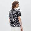 Mulberry Silk Puff Sleeve Printed Blouse