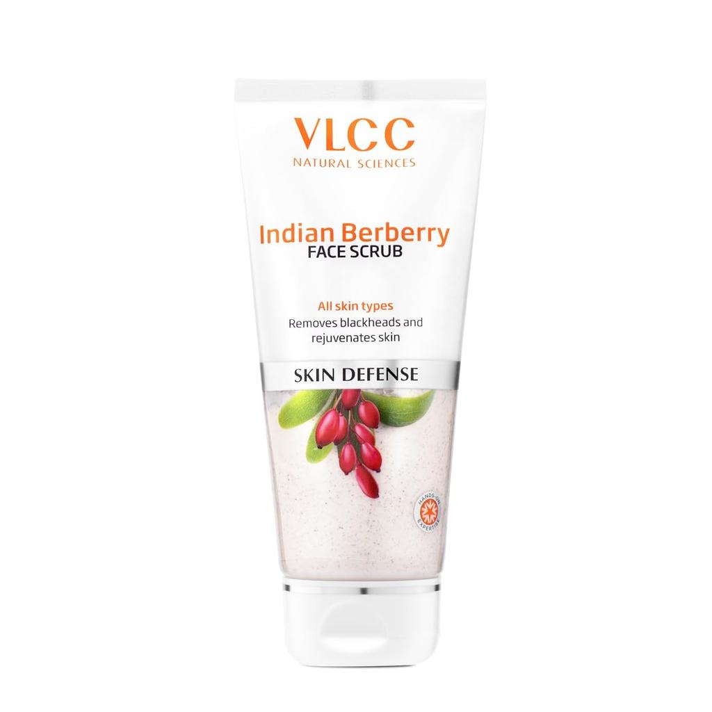 VLCC Indian Berberry Face Scrub 80 G Exfoliating Skin Smoother For Clear Radiant Texture And Gentle Deep Cleansing Care