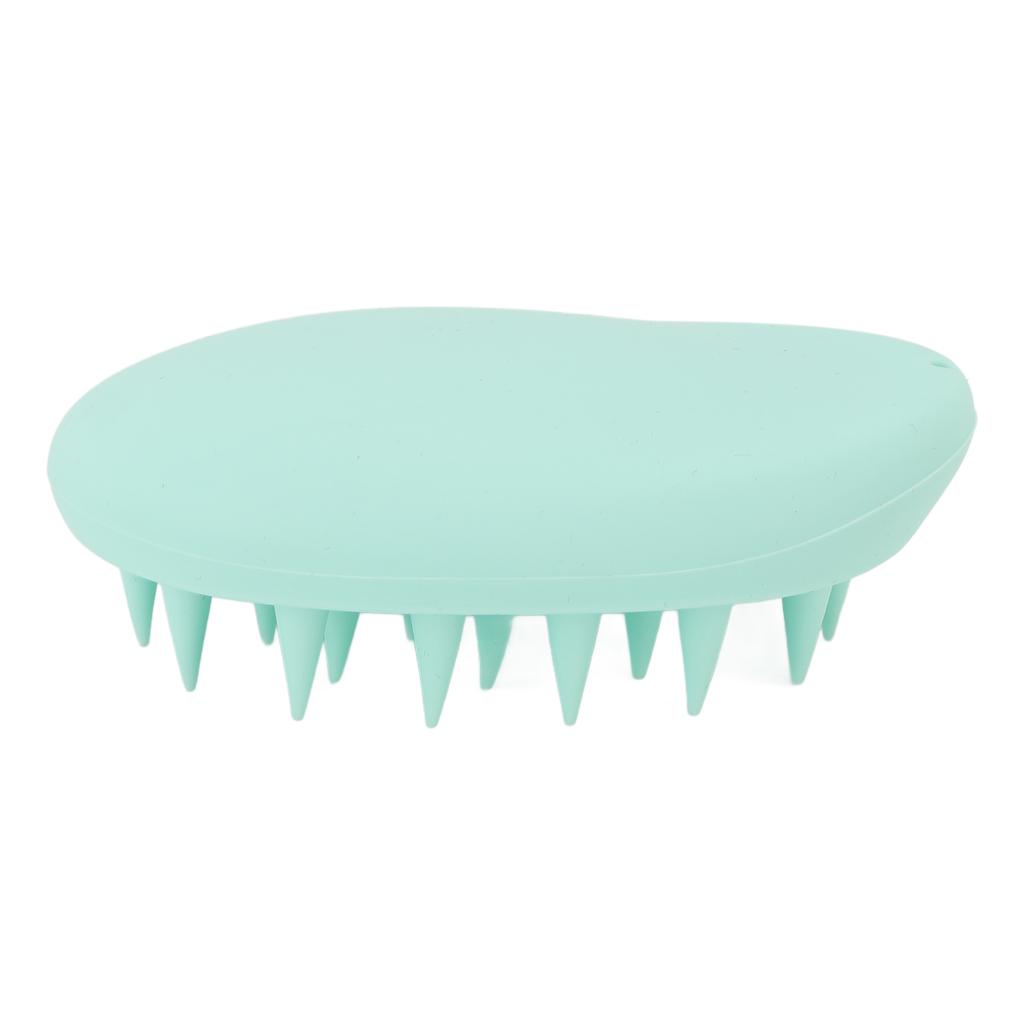3pcs Oval Shape Hair Brush Silicone Elastic Wide Teeth Shampoo Brush for Hair Washing Cleaning