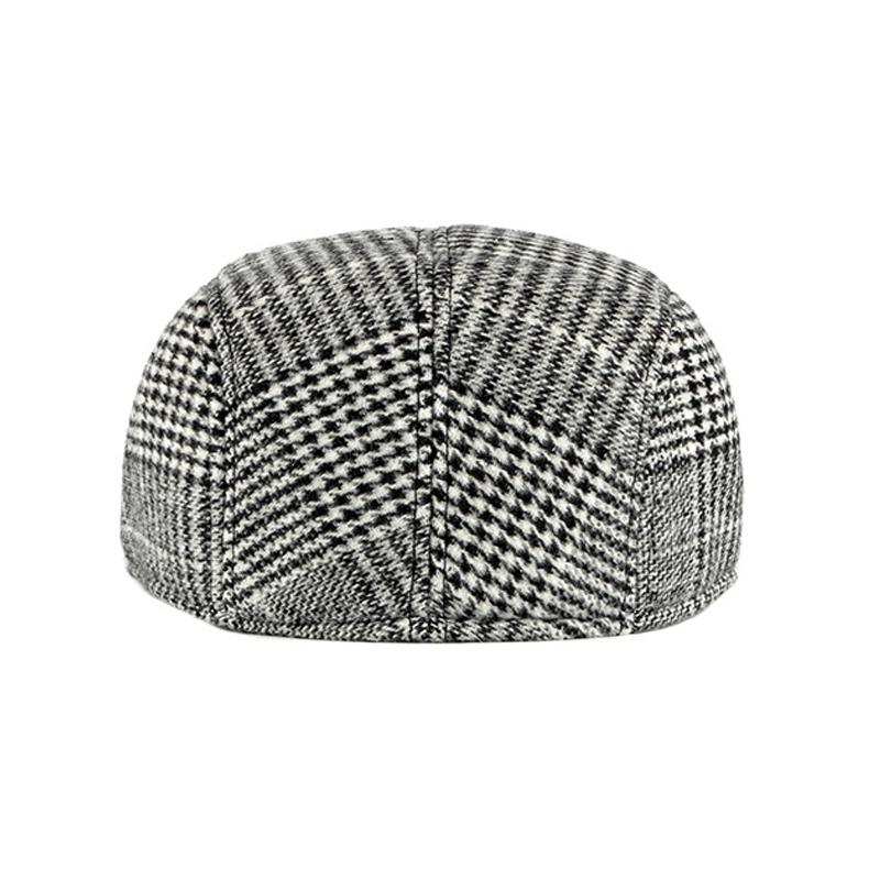 Autumn Winter Thick Newsboy Caps Men Classic Herringbon Beret Flat Caps Vintage Beret Gatsby Painters Hats Driver Ivy Hat Boina