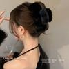 Large Plush Hair Claw Women For Thick Hair Autumn Winter Popular Shark Clip Niche Design Back Head Updo Hair Accessories
