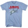 Jaws 70's Thriller Movie Great White Shark Swimming The Blue Sea Men's T Shirt