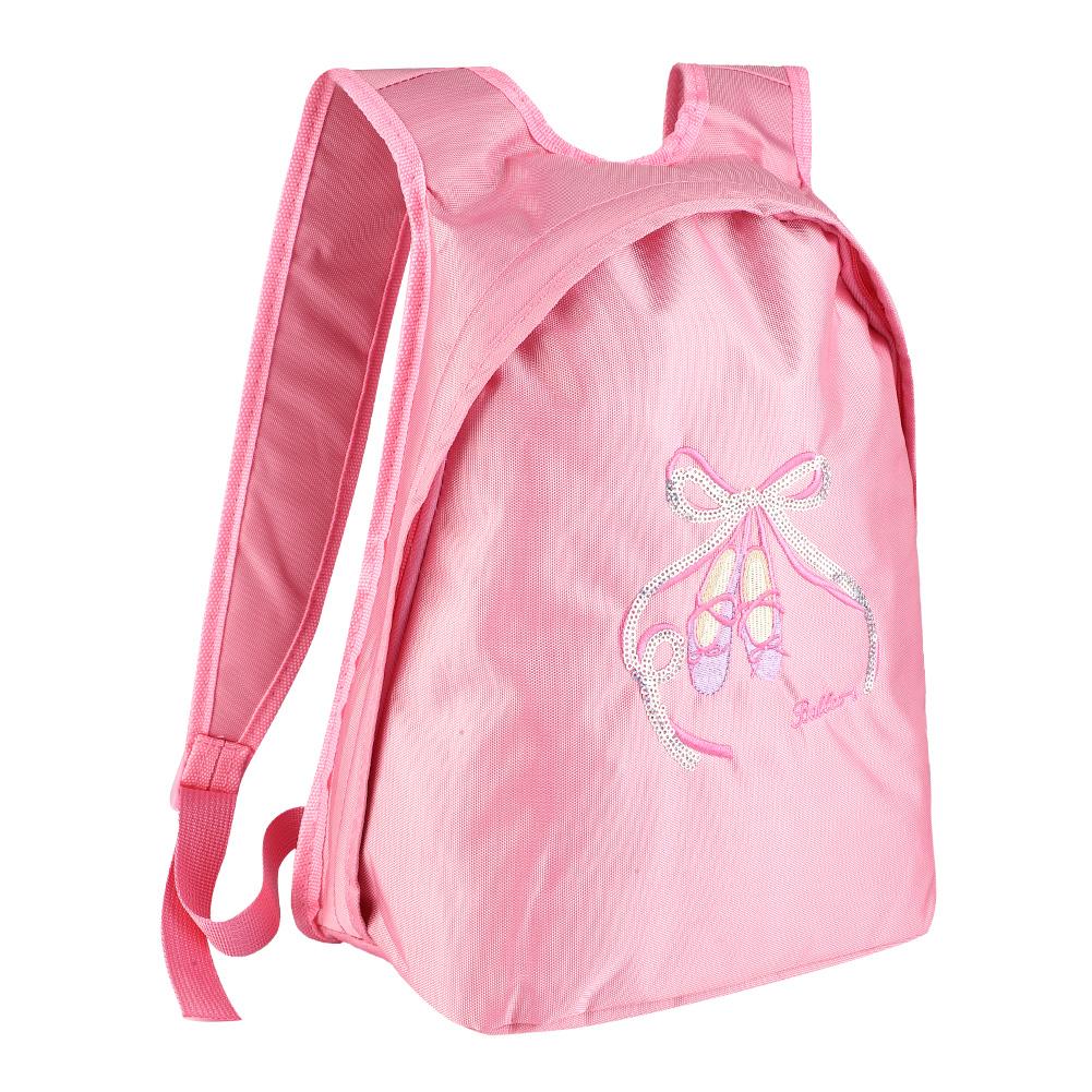 

Girls Ballet Dance Backpack Kids Shoulder Sports Bag(Pink)