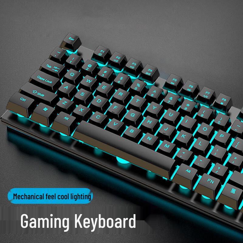 Cracked Mechanical Keyboard & Mouse Set