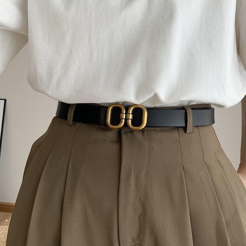 Trendy Pu Brown Waist Belt For Women With Elegant Vintage Butterfly Round Style Buckle