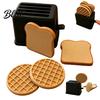 Toaster Desk Decoration Stress Relief Catapult Toy with Bread & Waffle Toy Accessories 3D Printed Food Ejector Toaster Decompression Gadget