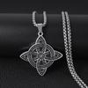 Damen Hexerei Edelstahl Choker Halsketten Vintage Amulette Schmuck Geschenk