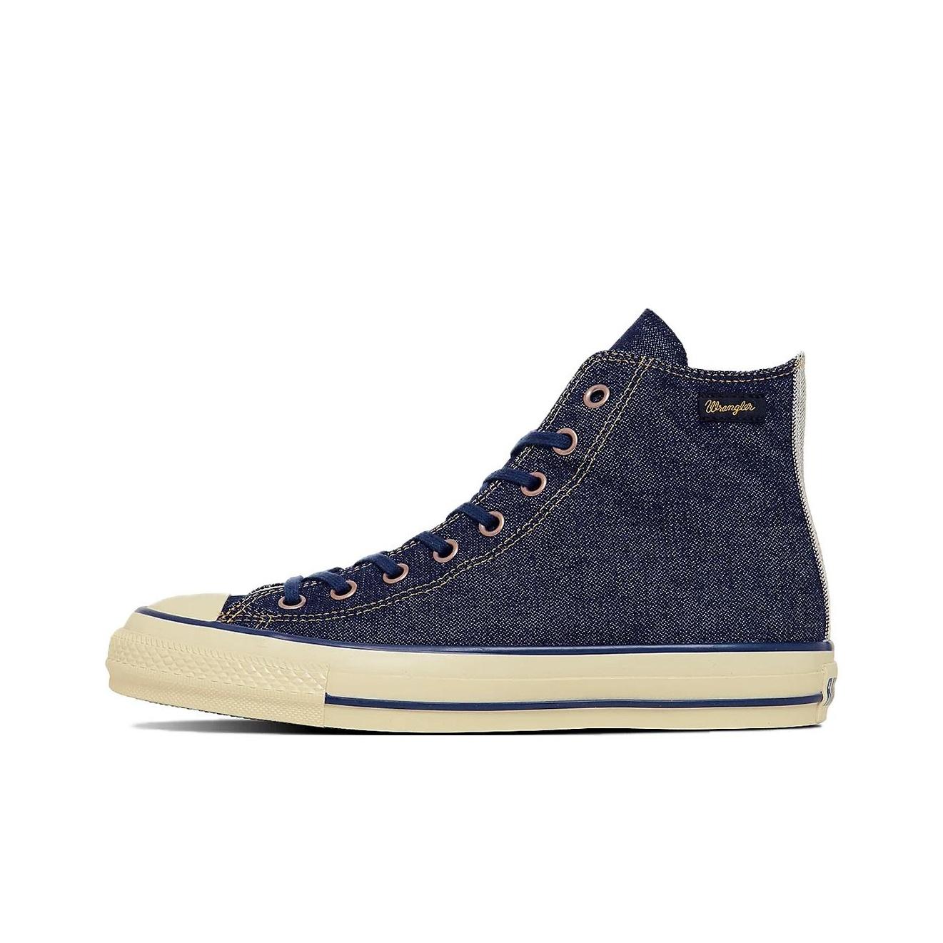 

Wrangler X Converse All Star Поношенные Высокие Кеды из Канваса Унисекс Сине-Серые 31315590 43