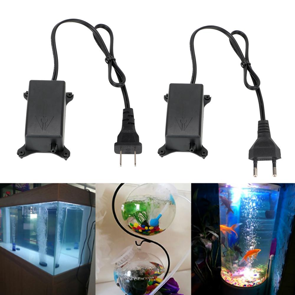 Aquarium Oxygen Pump 2 W Oxygen Increasing Pump Anti-slip Fish Tank Air Pump Noiseless EU/US Plug