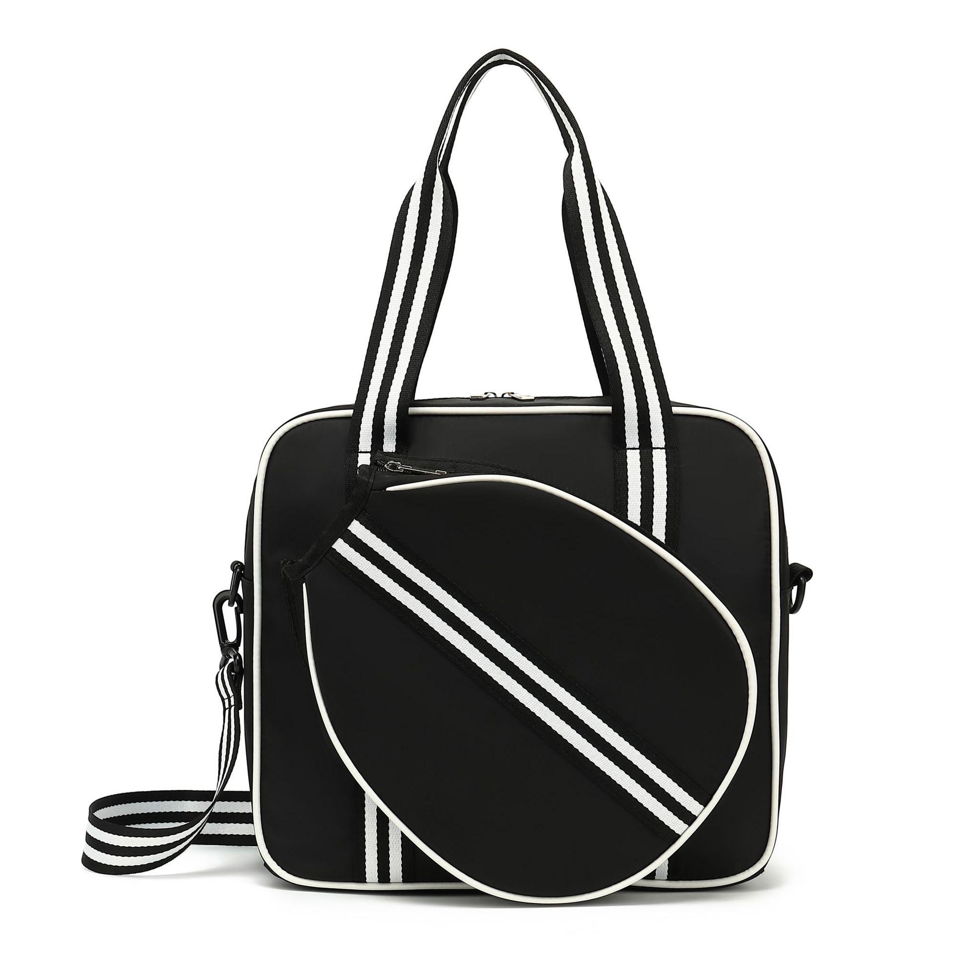 

2026 Large Capacity Single Shoulder Pickleball Bag for Women & Men - Outdoor Sports & Cricket Racket Storage Universal for Pickleball Racket чорний