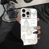 Creative Elegant Butterfly Phone Cover Case for iPhone 17 Pro Max 16 14 Plus 12 Pro 17e 15 13 Air 11