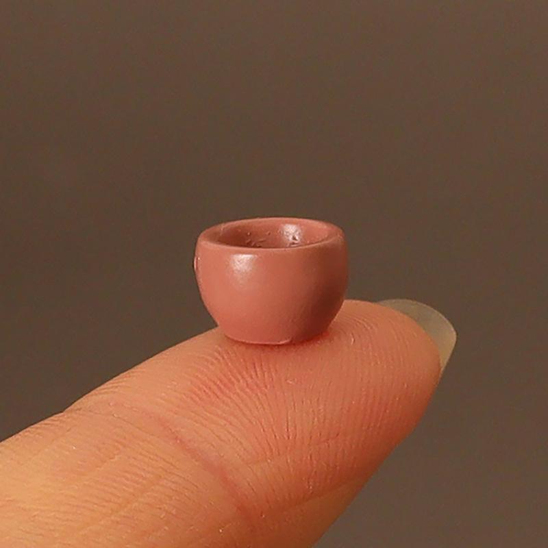 5Pcs/Set 1/12 Dollhouse Simulated Teapot With Cups Set Dollhouse Miniature Kitchen Decoration Dolls House Accessories