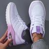 Fashion Purple Sport Shoes Women Running Shoes Breathable Air Cushion Mesh Sneakers Anti-slip Gym Trainers Jogging Athletic Shoes Big 42