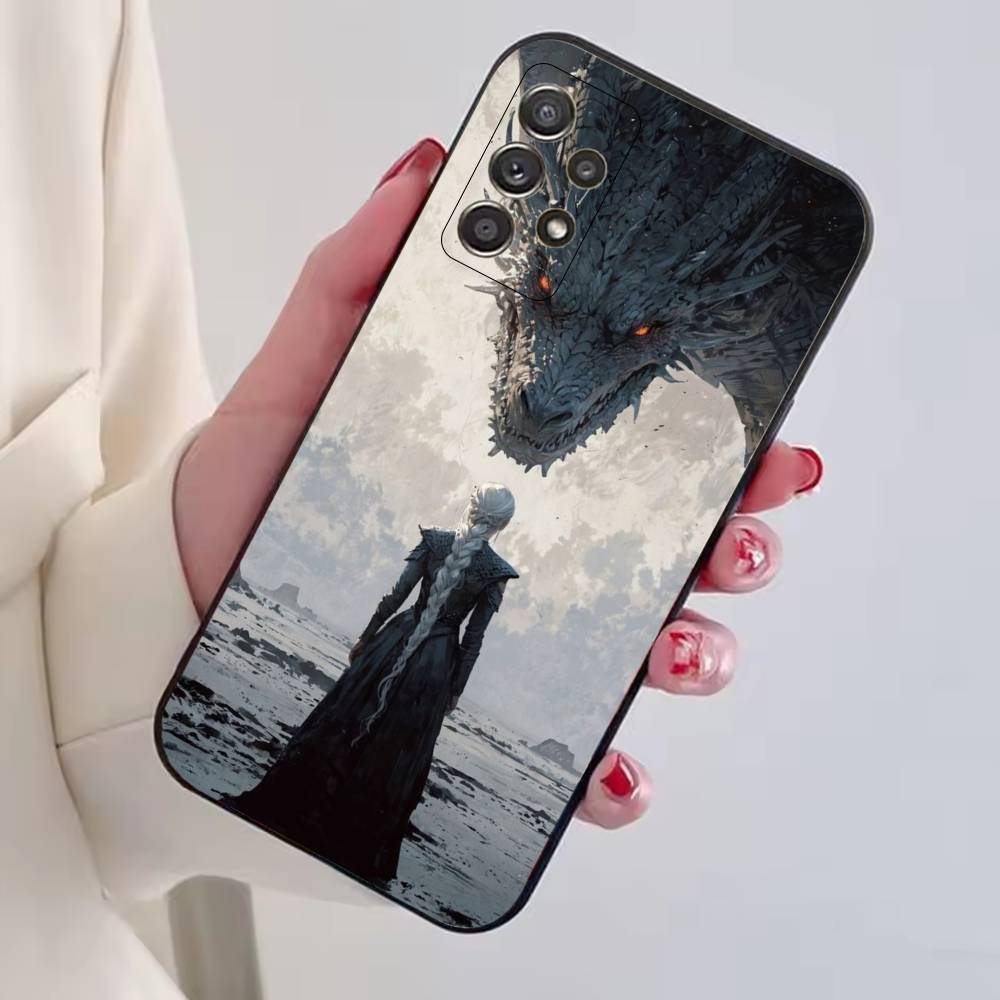 Game of T-Thrones cool Phone Case Black Silicone Soft For Samsung S25,S24,S21,S22,S23,S30,Ultra,S20,Plus,Fe,Lite