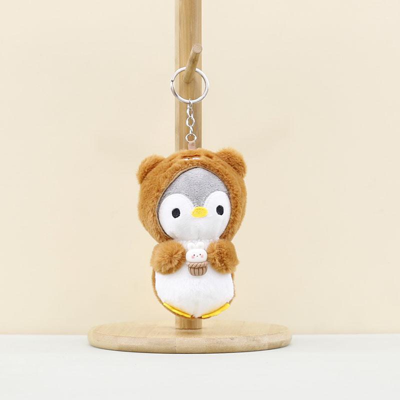 Adorable Plush Penguin Doll Keychain Cute Cartoon Animal Pendant Soft Toy