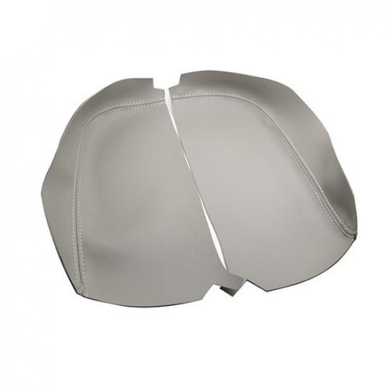 For Acura MDX 2007-2013 2pcs Center Console Lid Armrest Box Leather Cover Gray