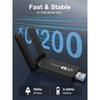 Wifi Dongle,1200Mbps USB WI-FI Adapter Dual Band 5.8GHz / 2.4Ghz Mini Wireless Network for Windows XP/Vista/7/8/10 Mac OS X 10