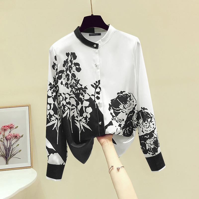 ZANZEA Women Vintage Round Neck Long Sleeve Contrast Floral Printed Cardigans