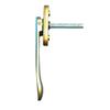 Folding Door Sword-Shaped Thin Handles Wide Compatibility Wide Application Security Casement Handle Gold