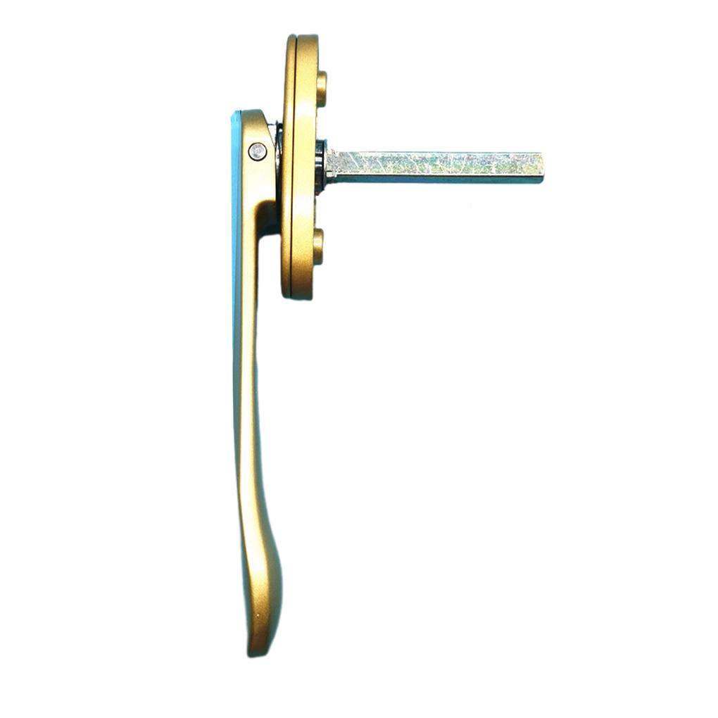 Folding Door Sword-Shaped Thin Handles Wide Compatibility Wide Application Security Casement Handle Gold