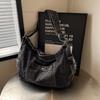 Damskie torby na ramię z jeansu, casualowe, duża pojemność, retro design, modne torebki damskie w stylu koreańskim, torba crossbody