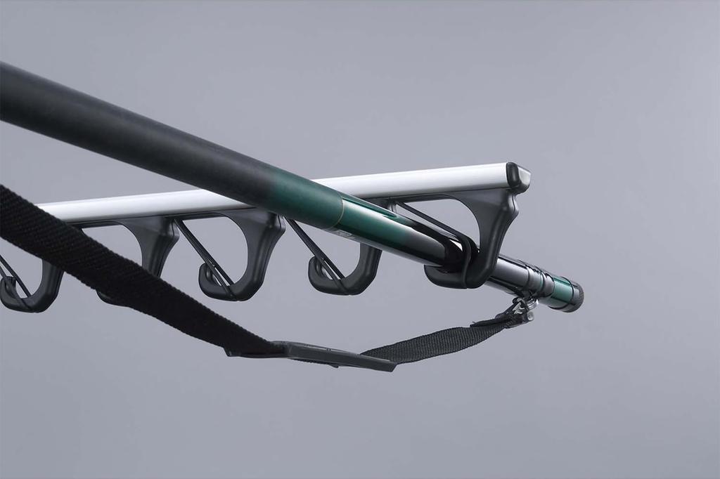 Carmate inno Wide Rod Holder for Toyota Hijet NV100 Clipper Atrai Car Fishing Rod Rod Ceiling Side Hanger Fishing Rod IF19 J-Hook (10-Rod Capacity)