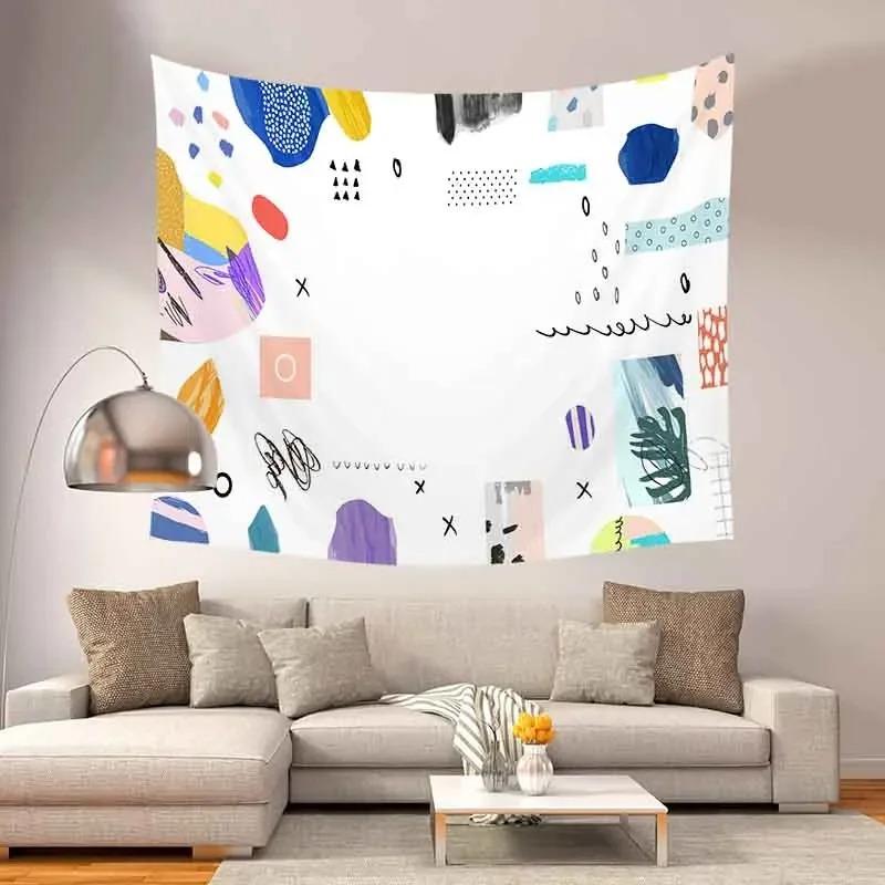 Home Wall Decoration Tapestry Abstract Pattern Hanging Cloth Office Living Room Tapestry