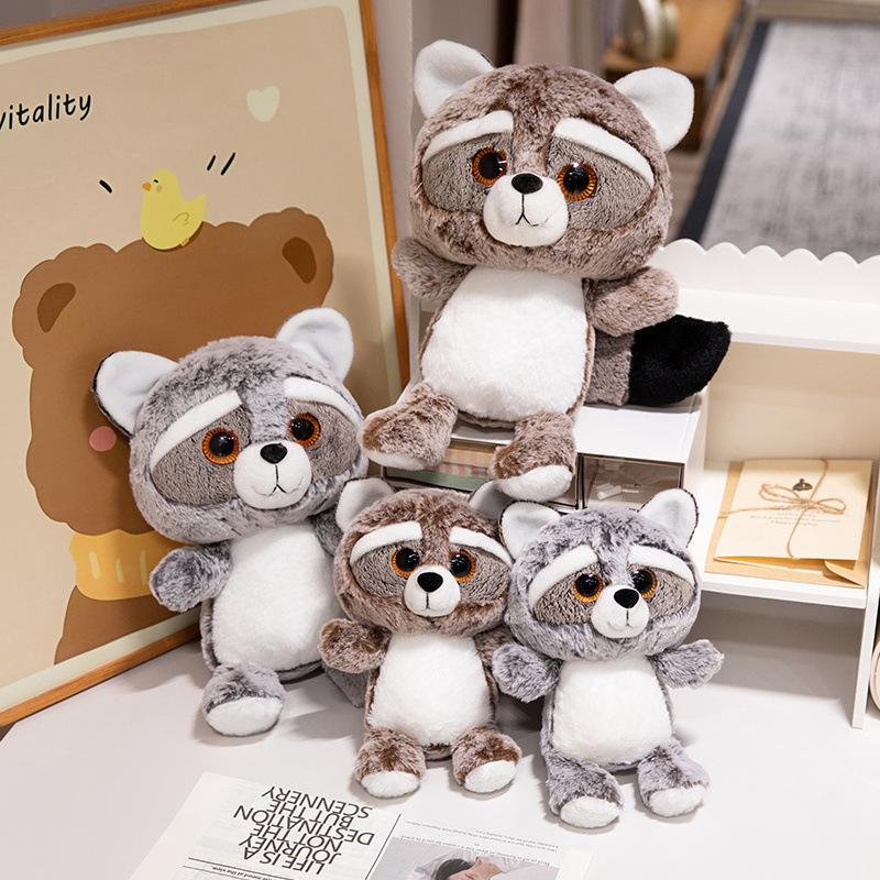Cute Cute Raccoon Doll Plush Toy Raccoon Doll Children'S Company Soothing Rag Doll Girl Birthday Gift