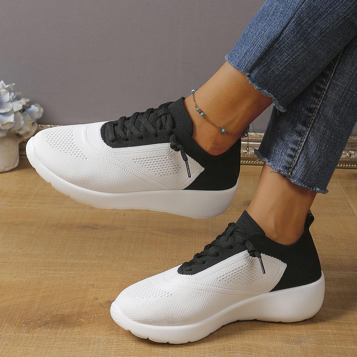 

Spring And Autumn Shallow Mouth Round Head Mesh Breathable Casual Shoes For Women Fashion New Comfortable Sports Women S Shoes 36