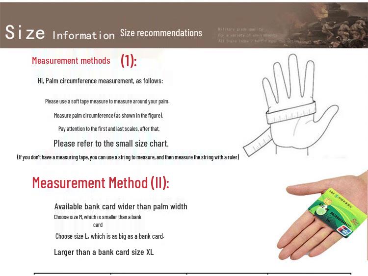 Men's Half-Finger Tactical Training Gloves