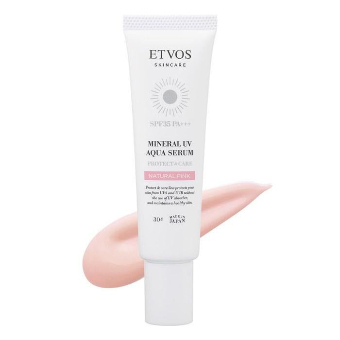 [Etvos] Mineral UV Aqua Serum SPF35 PA+++ 30g #Natural Pink